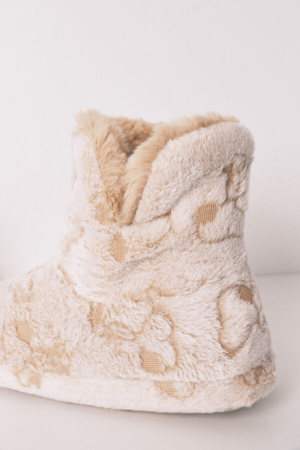 Women'secret Visoke sobne papuče sa Snupijem Bež