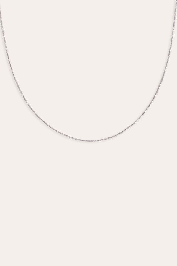 Womensecret Tail steel necklace grey