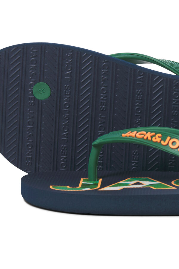 Jack & Jones Chinelos de dedo com sola de borracha azul