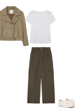 Jacket, trainers, t-shirt and trousers set