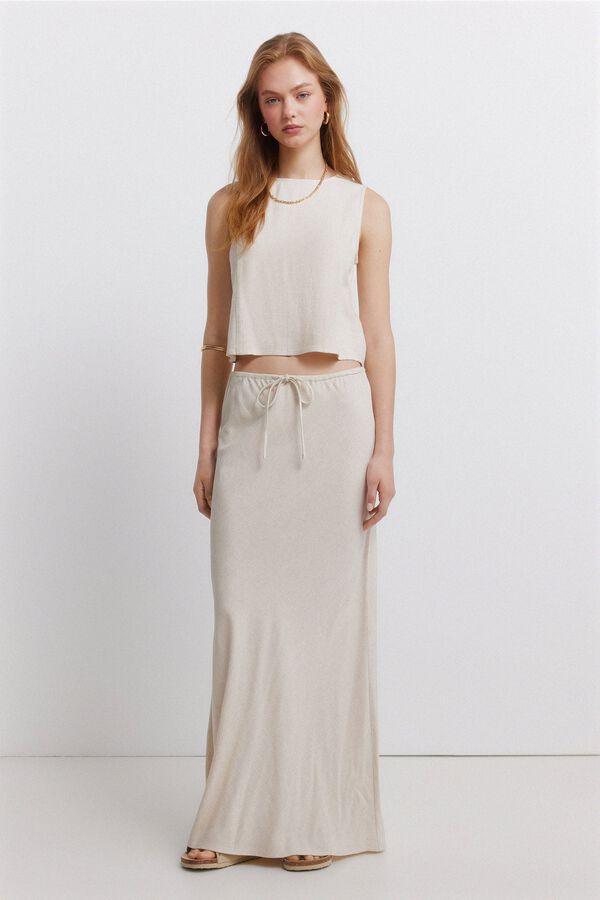 Embellishment, top and skirt set