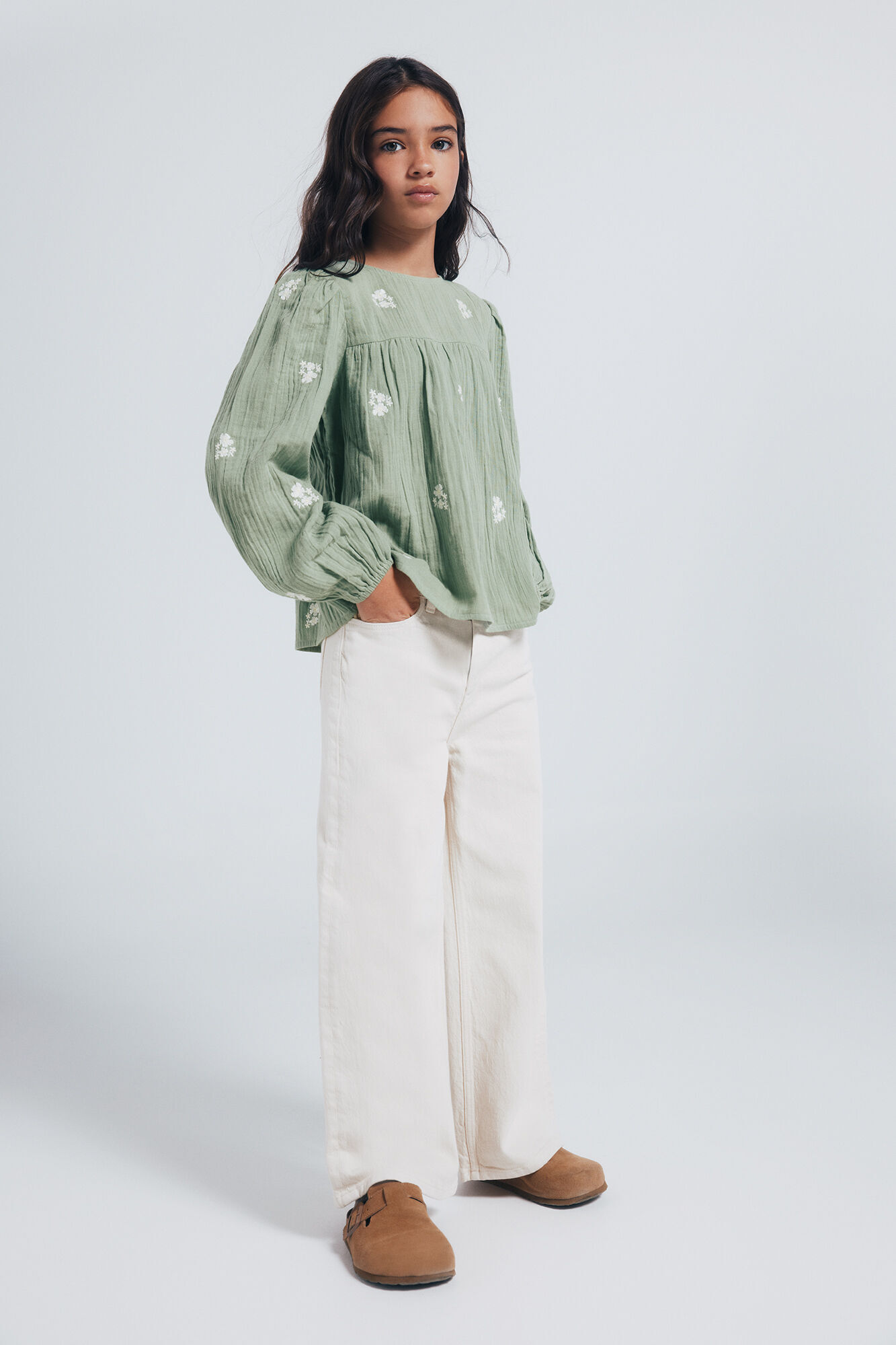 Jeans and blouse set