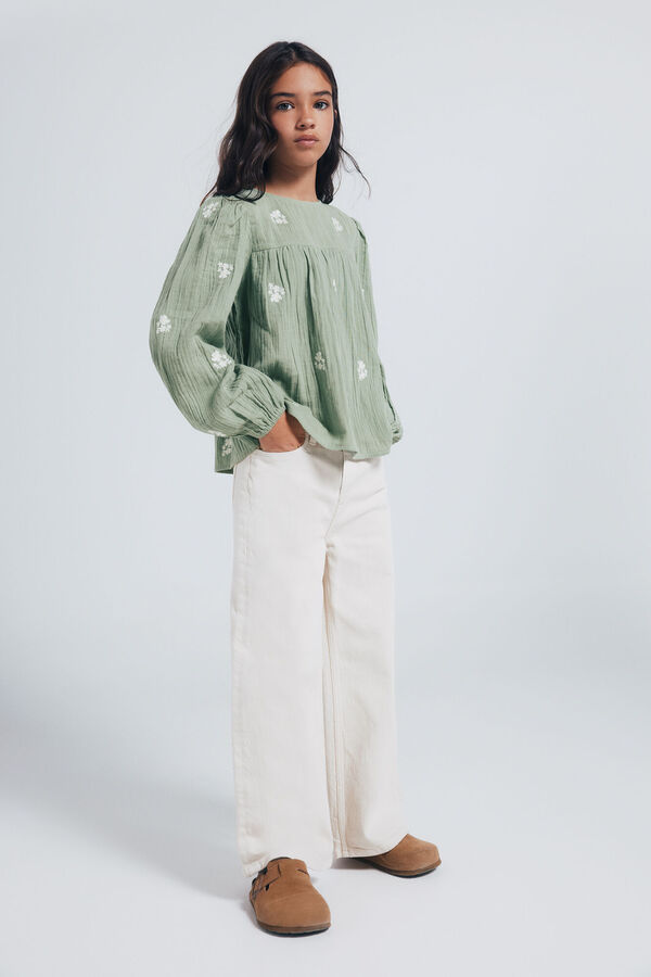 Jeans and blouse set