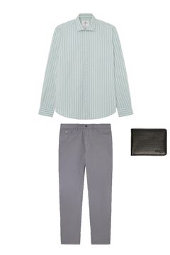 Shirt, trousers and perforations set