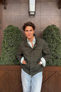 Parka, jeans and shirt set