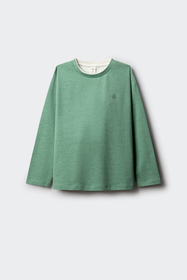 Conjunto de pantal&oacute;n, blazer, camisa y camiseta