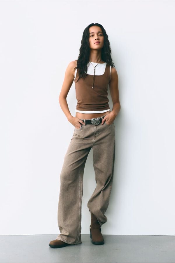 Top, top and jeans set