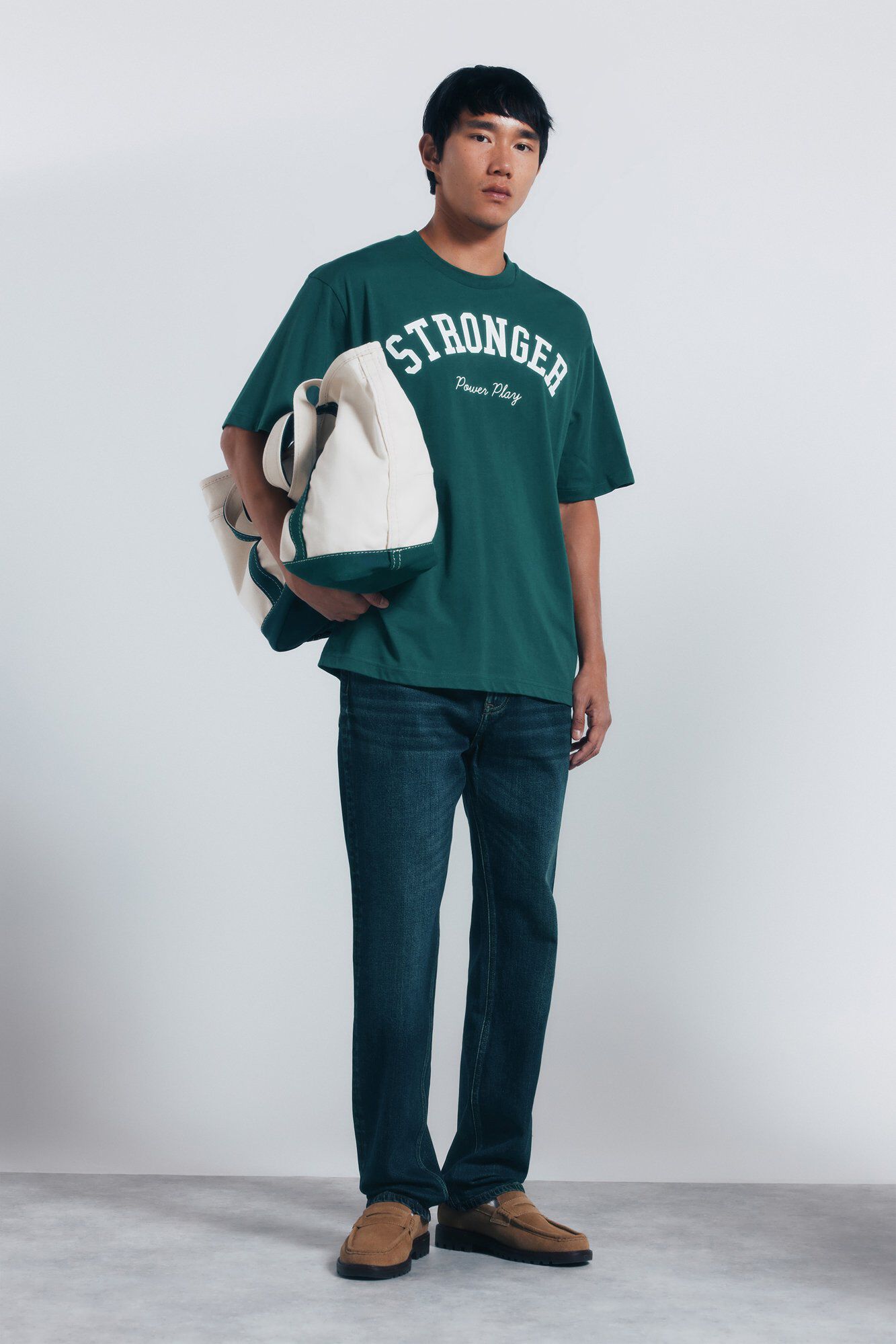 Conjunto de jeans e t-shirt