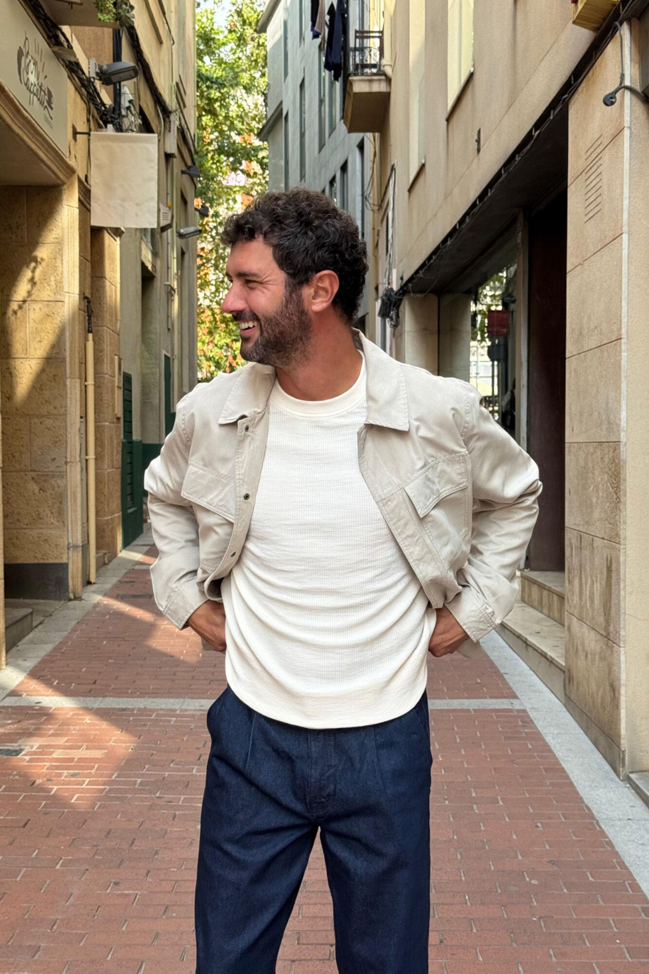 Jacket, jeans and t-shirt set