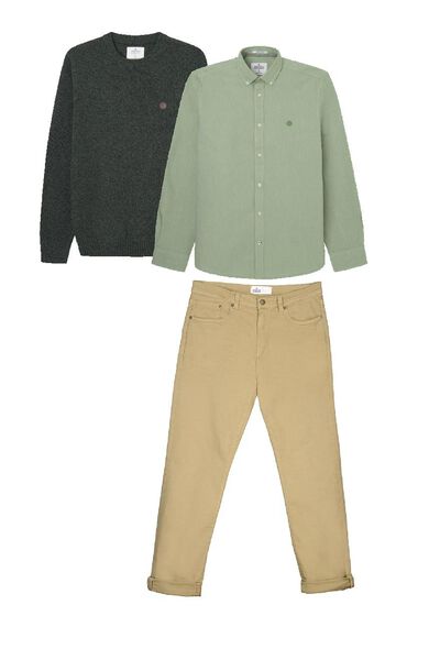 Trousers, shirt and stripes set