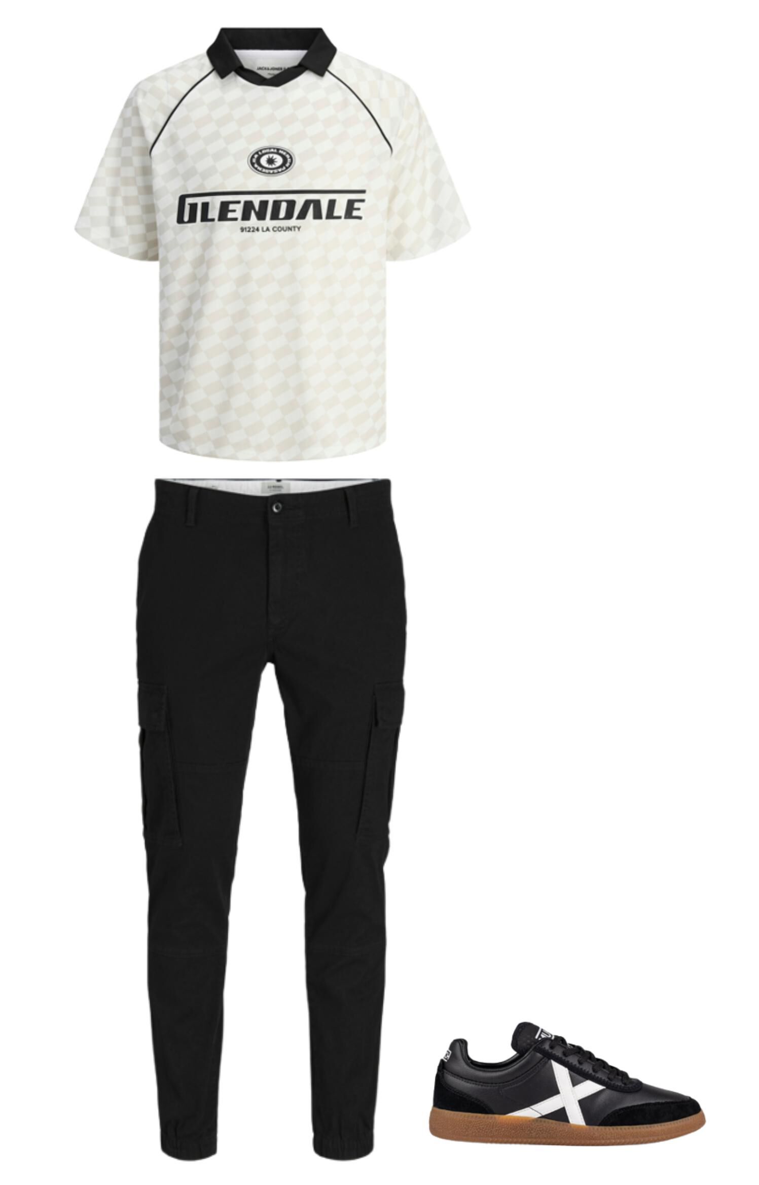 Conjunto de t&ecirc;nis, cal&ccedil;a e polo