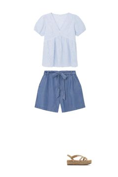 Inserts, shorts and sandals set