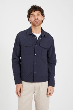 Conjunto de sobrecamisa e cal&ccedil;as