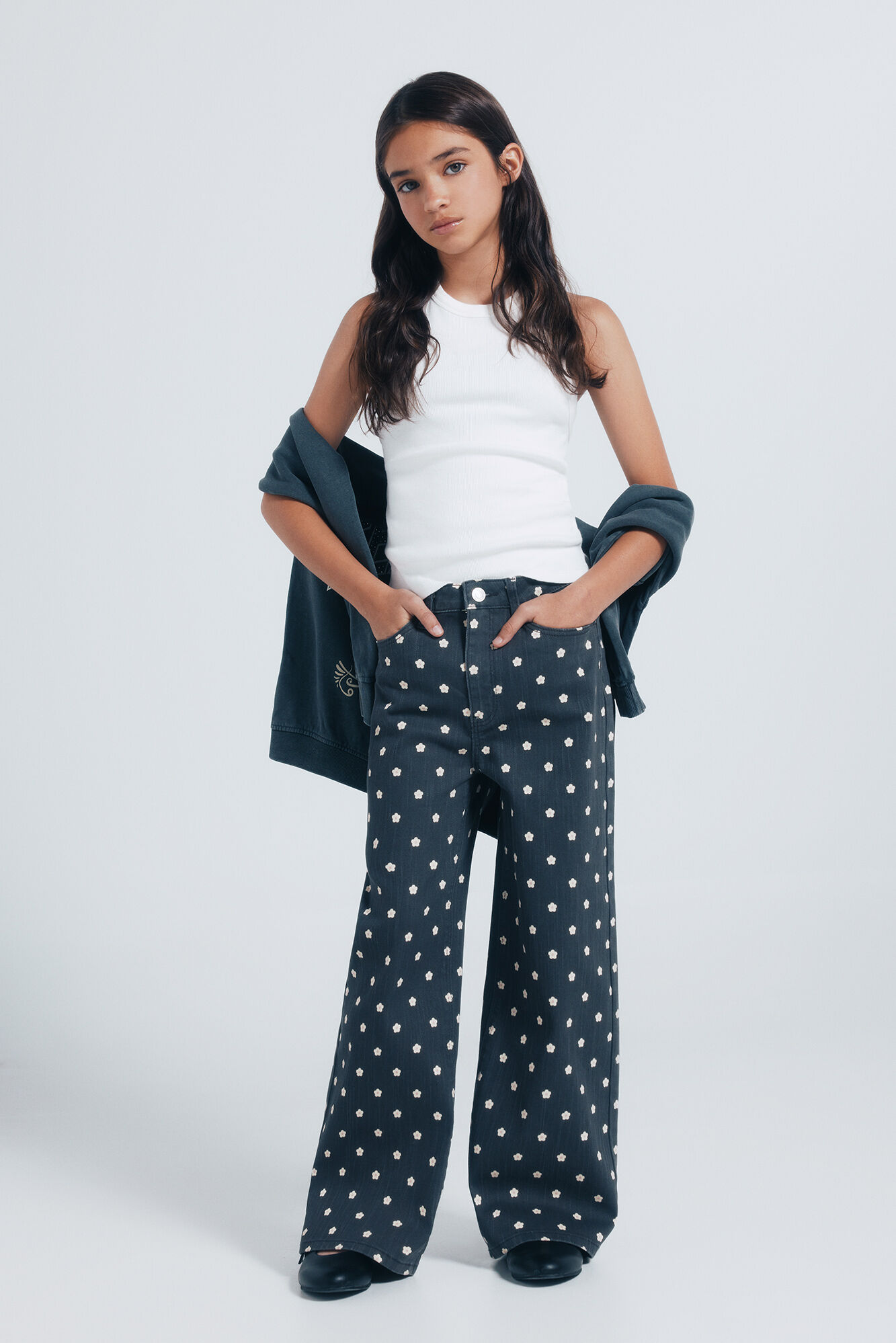 Conjunto de sweatshirt e culotte