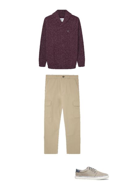 Trousers, sneakers and jumper set