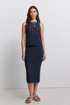 Conjunto de top y falda