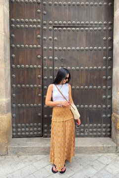 Embellishment, top and skirt set
