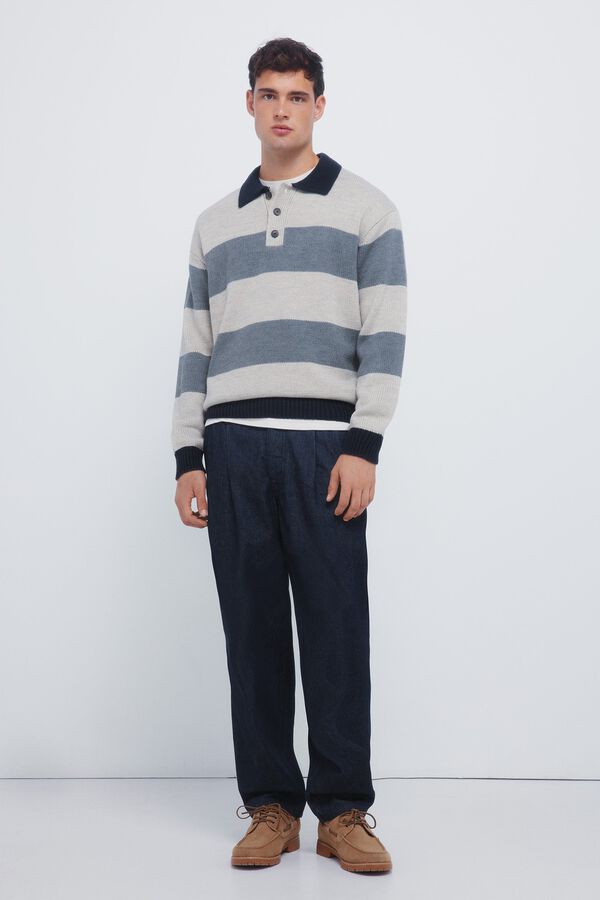 Loafer, jeans and jumper set