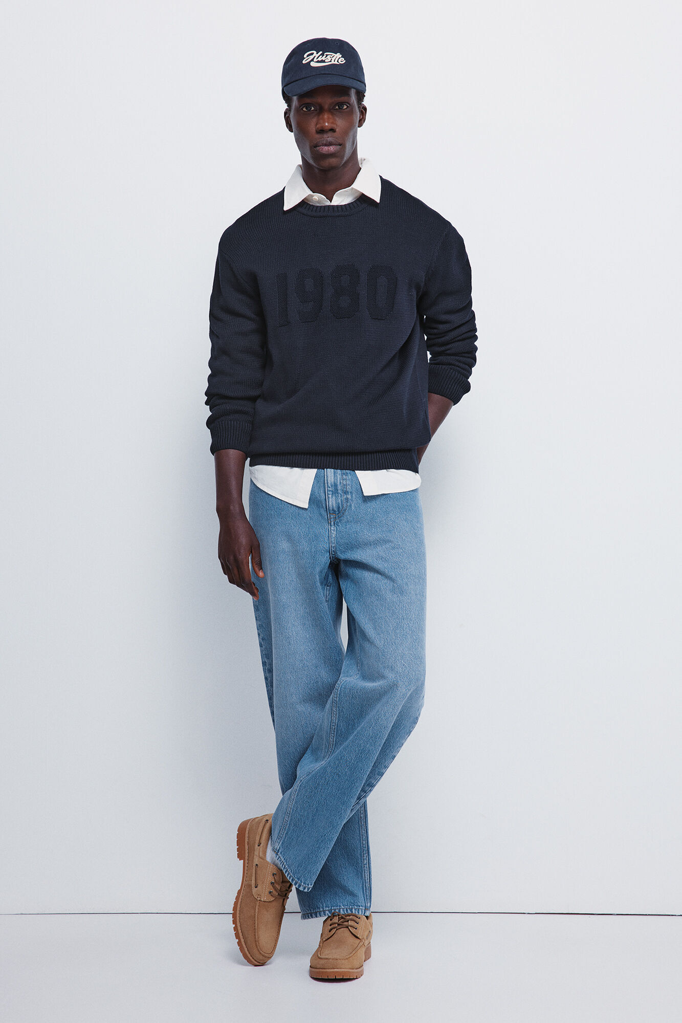 Conjunto de vaquero y jersey