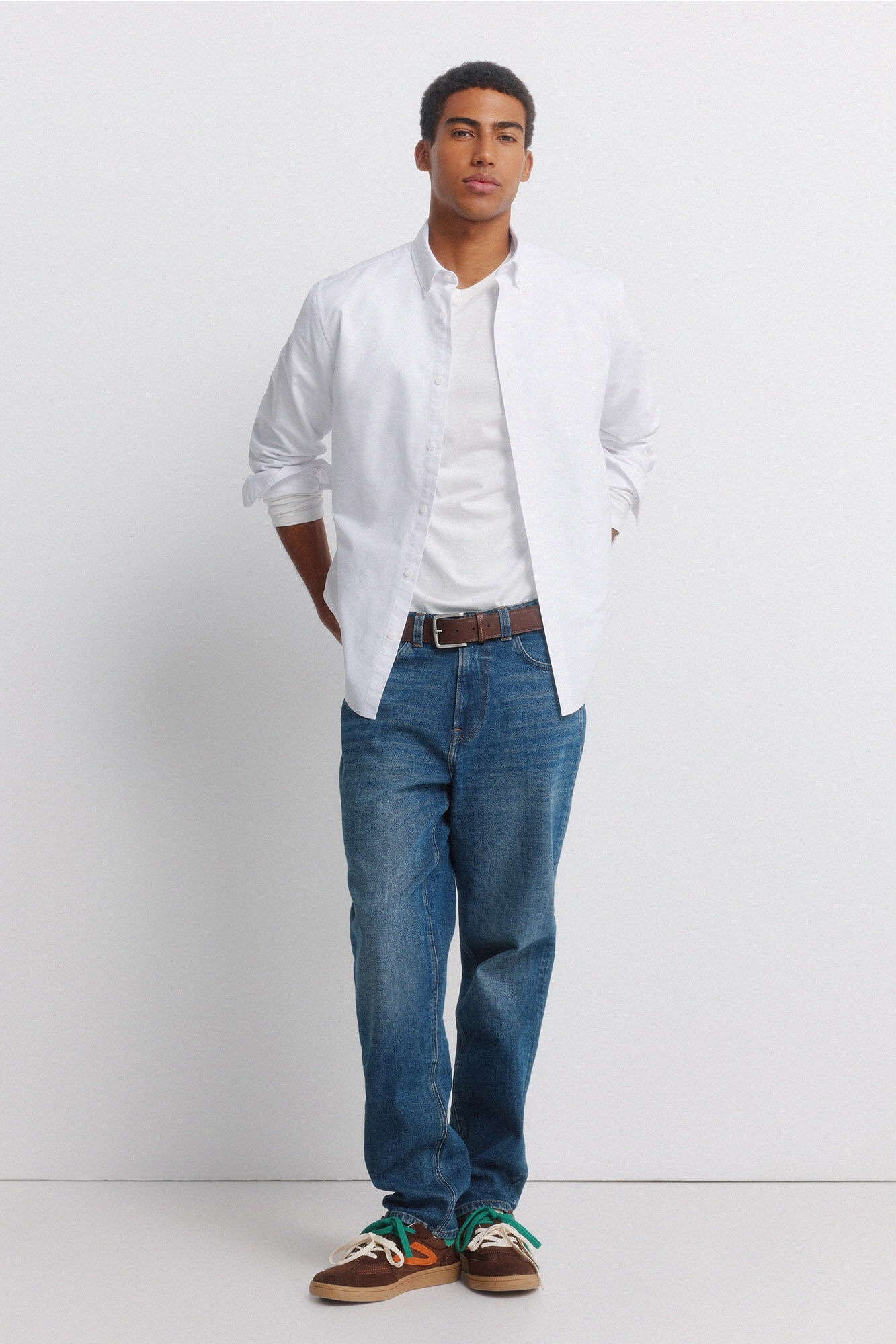 Conjunto de jeans e camisa