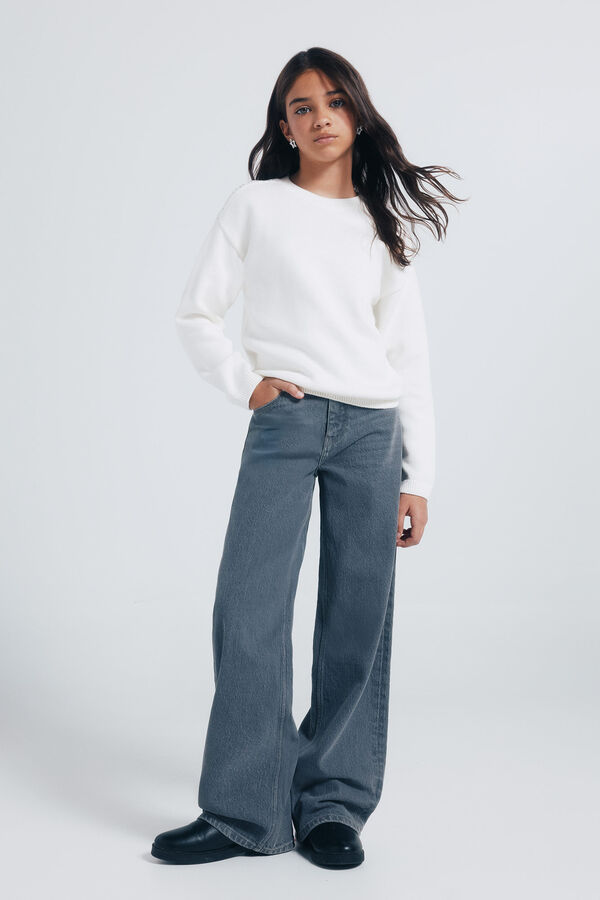 Conjunto de camiseta, abrigo, abrigo y denim