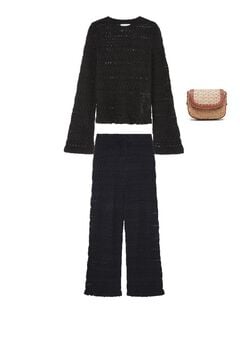 Jumper, bag and trousers set