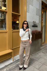 Scarf, jeans and jumper set