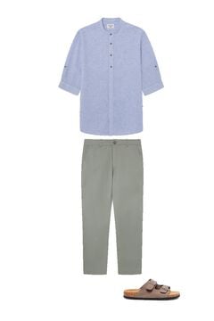 Chinos, buckles and sleeves set