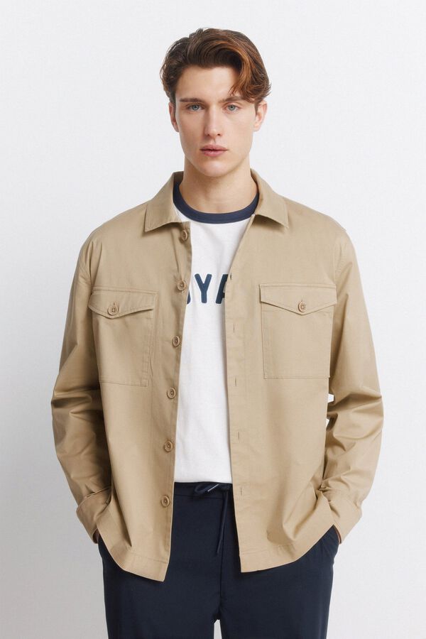 Trousers, overshirt and t-shirt set