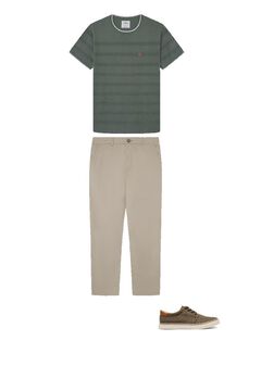 Chinos, trainer and jumper set