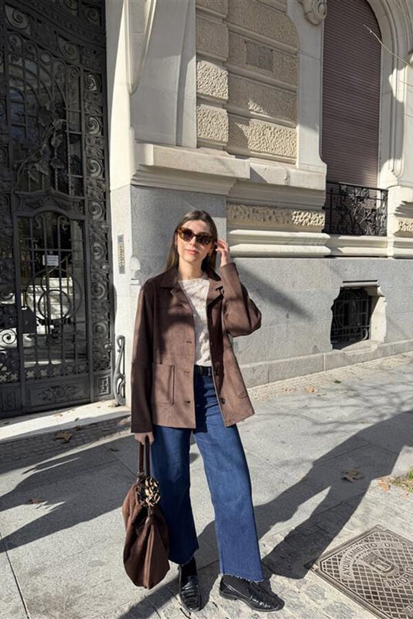 Bag, pockets, jeans and t-shirt set