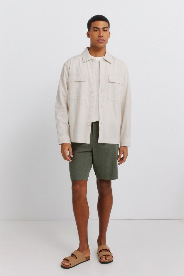 Overshirt and shorts set