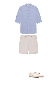 Shorts, sleeves and espadrille set