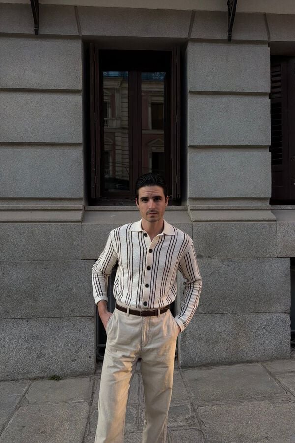 Trousers and cardigan set