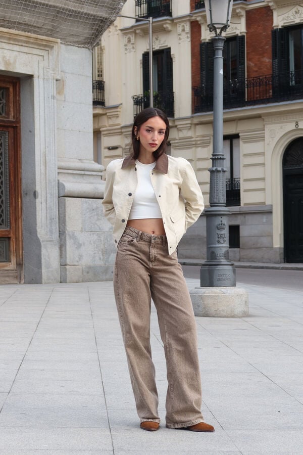 Top, jacket and jeans set