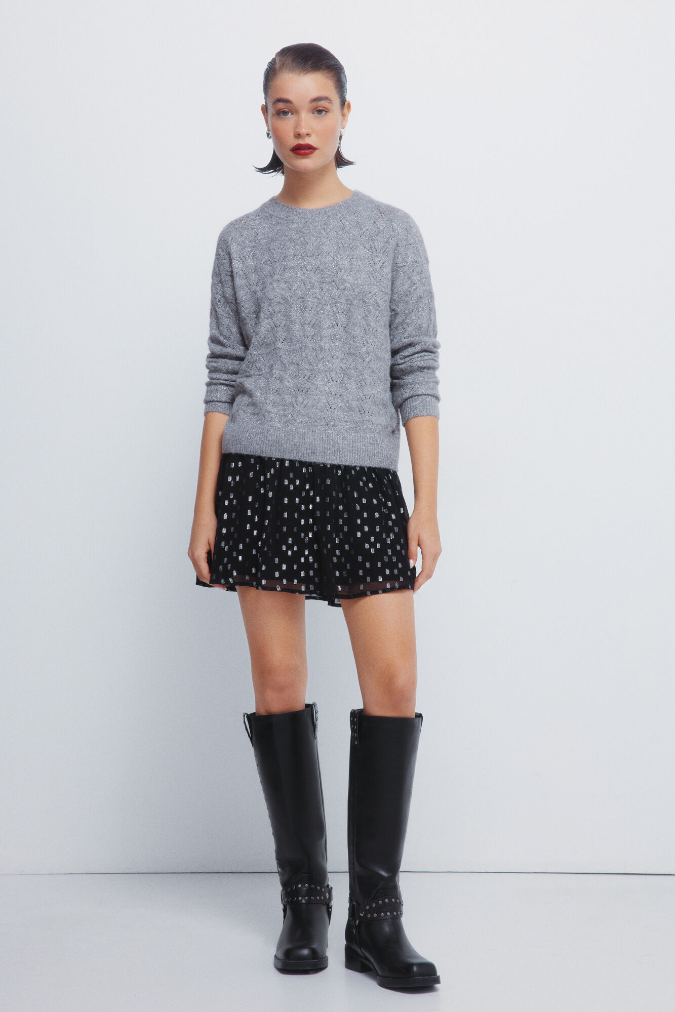 Conjunto de falda y jersey