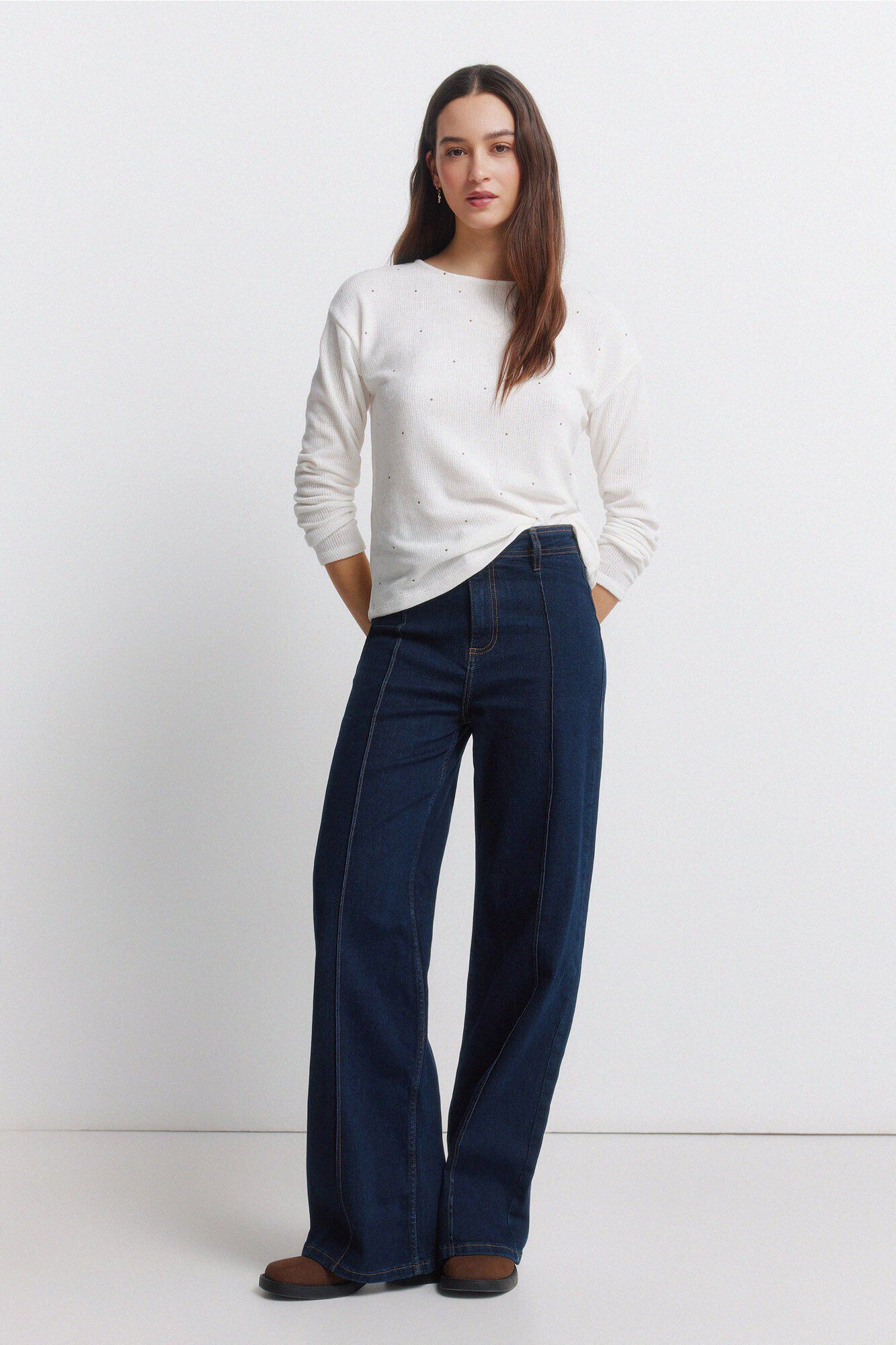 Conjunto de jeans y camiseta