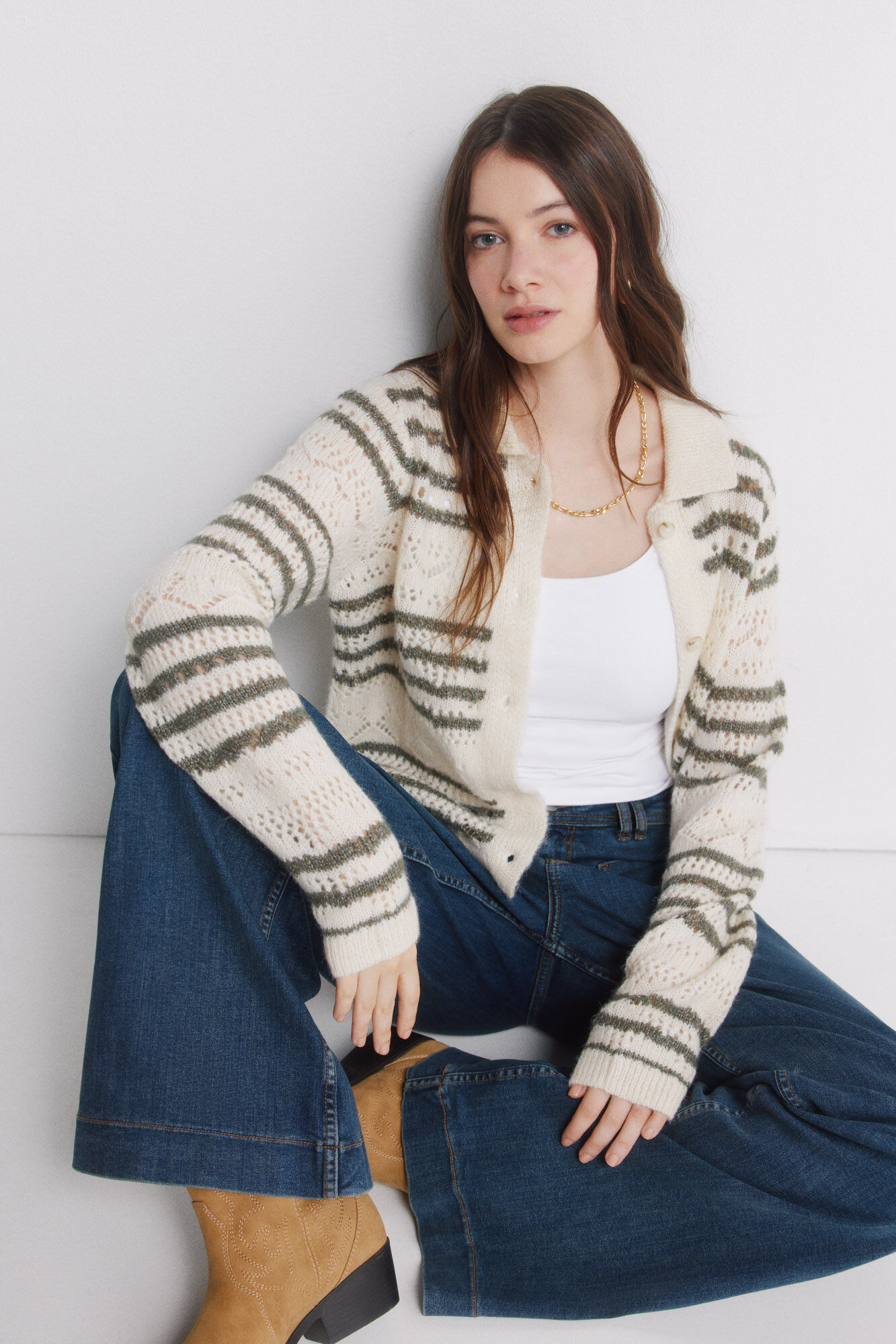 Conjunto de jeans e casaco