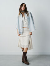 Conjunto de saia e blusa