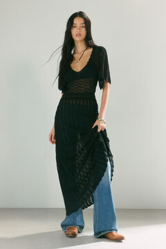 Conjunto de jeans e vestido