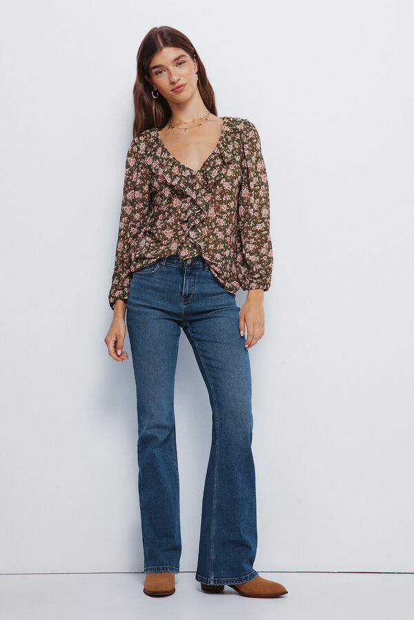 Jeans and blouse set