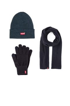 Gloves, scarf and beanie set