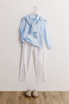 Trousers, boys and clogs set