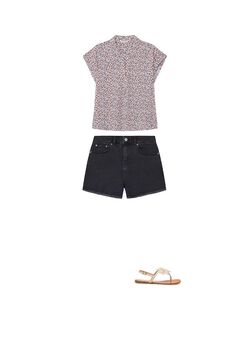 Shorts, blouse and sandal set