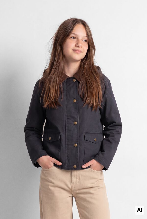 Conjunto de sarga y chaqueta