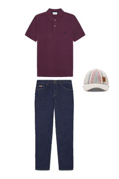 Jeans, shirt and cap set