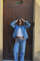 Scarf, jacket and jeans set