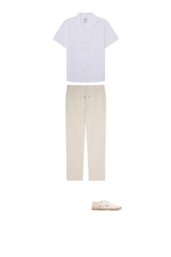 Trousers, sleeves and espadrille set