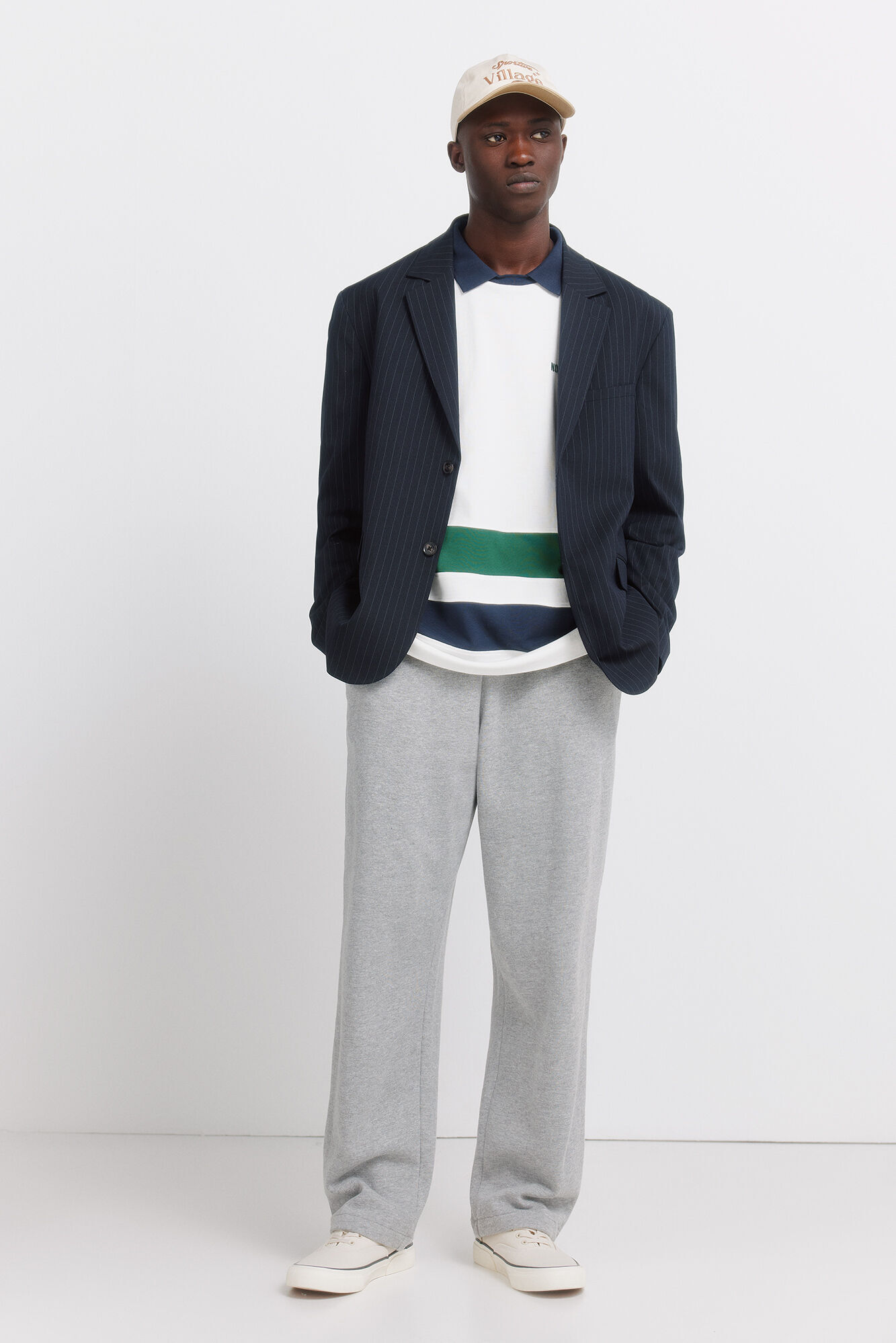 Blazer, t-shirt and trousers set