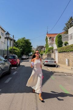 Conjunto de sandalia y vestido